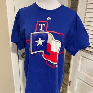 Majestic Kids Blue Texas Graphic T-Shirt